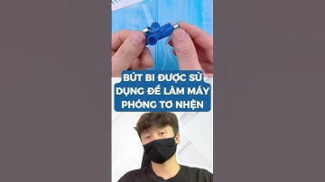 Bút bi được sử dụng để làm máy phóng tơ nhện #metrithuc