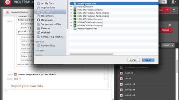 Hands-on Start to Mathematica Online: Utilizing Data