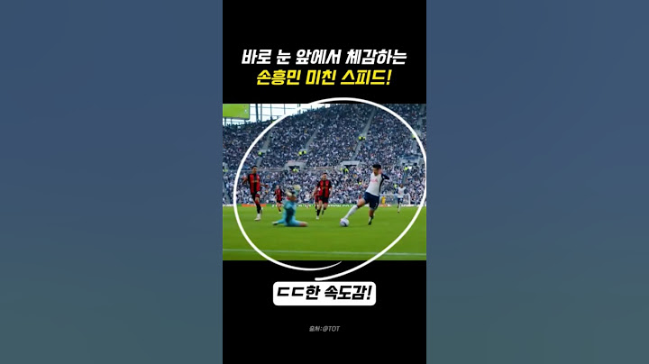 바로 눈 앞에서 체감하는 손흥민 미친 스피드!