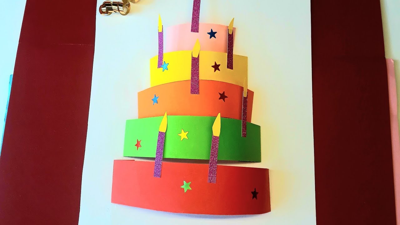 Comment Faire Un Gateau En Papier How To Make A Paper Cake Youtube