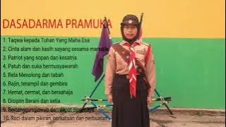 JUARA 1: Pengucap Dasa Darma Pramuka Tingkat Kwarran Serang Baru
