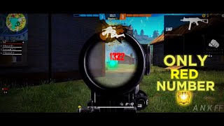 FREE FIRE OP HEADSHOT ONE TAP || ONLY RED NUMBER || ANK FF
