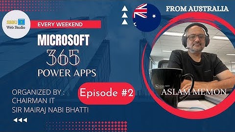 Microsoft 365 Power Apps | Session 1 | Part 2 | SBBU Web Studio #ms365