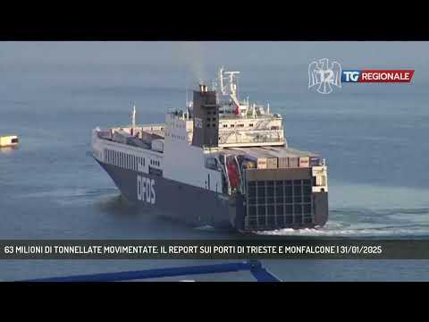 63 MILIONI DI TONNELLATE MOVIMENTATE: IL REPORT SUI PORTI DI TRIESTE E MONFALCONE | 31/01/2025