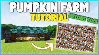 Minecraft EASY Automatic Melon & Pumpkin Farm Tutorial! 1.20+ @Madzify