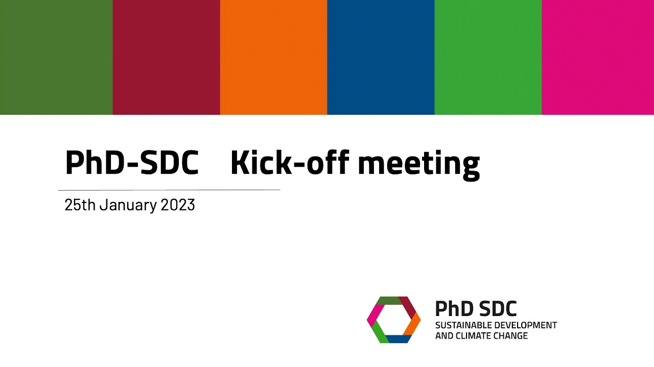 PhD SDC | Kick-off meeting - Jan 2023 - YouTube