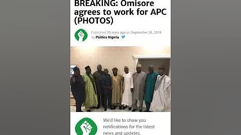 Omisore Agrees To Work For APC - Osun Election Rerun