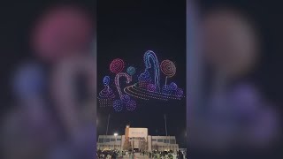 1.5K drones used in record attempt for largest Texas drone show