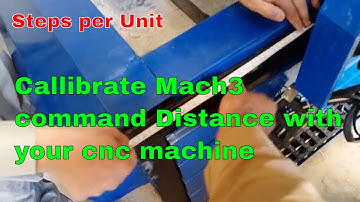 How to Callibrate steps per unit in cnc machines Mach3 Urdu Hindi Tutorial