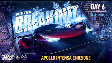 NFS No Limits  APOLLO INTENSA EMOZIONE   WINTER BREAKOUT   Day 6 - Resistance