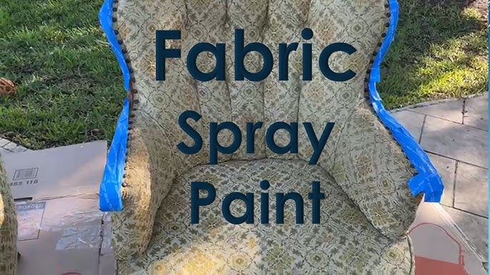 How to Spray Paint Fabric  Fabric Spray Paint Review