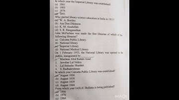 KVS Librarian | Library Notes | Library Science MCQ