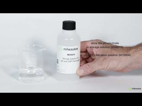 Портативний pH метр Milwaukee pH55 PRO змінний електрод вимірювання температури, видео 1