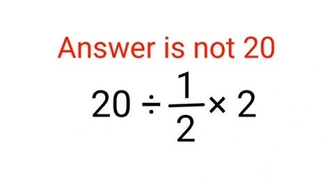 20÷1/2×2 The answer is not 20. Many got it wrong!  Ukraine Math Test #math #percentages #ukraine