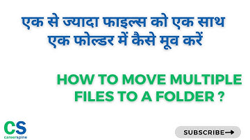 How to move multiple files to a folder