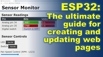 ESP32 Web page creating and updating