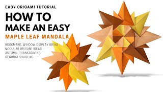 Easy Folded Paper Leaves for Your Thanksgiving Table! — super make it