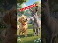 Dog and donkey race😁 #funny #animation #shorts #dogs #jungle #comedy #entertaining #ai #pets #race