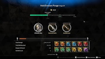 [TFD] Gley Restored Relic (Fire ATK build) - Void Erosion Purge 20 (5m55s)