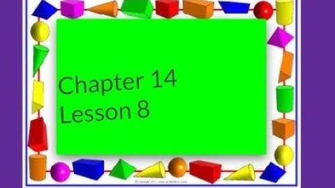 My Math Flip Chapter 14 Lesson 8