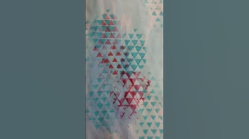 Simple Mixed Media Techniques - Using a Stencil