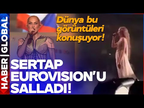 Dünya Sertap Erener'i Konuşuyor! Eurovision'u Salladı! İsrailli Sanatçı Koşarak Sahneden İndi