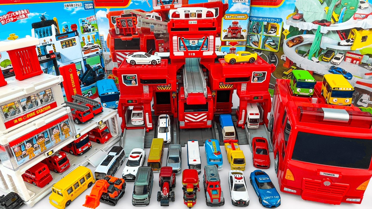 変形出動！ビッグファイヤー＆コマンドステーション Tomica Transforming Dispatch! Bigfire & Command Station ASMR