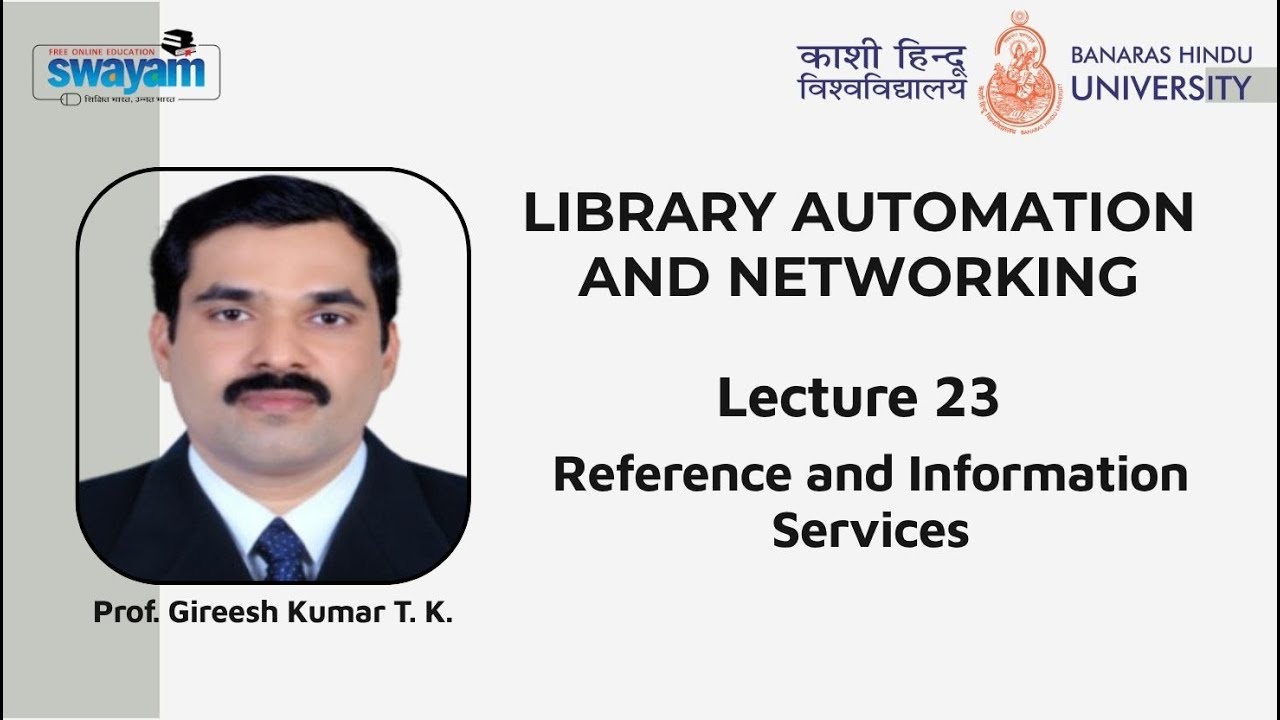 Lecture 23 : Reference and Information Services - YouTube