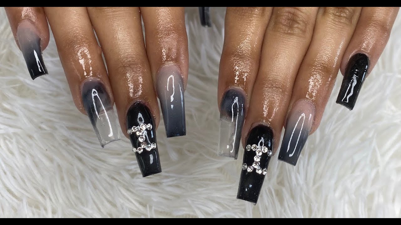 1. Chanel-inspired Acrylic Nail Design - wide 5