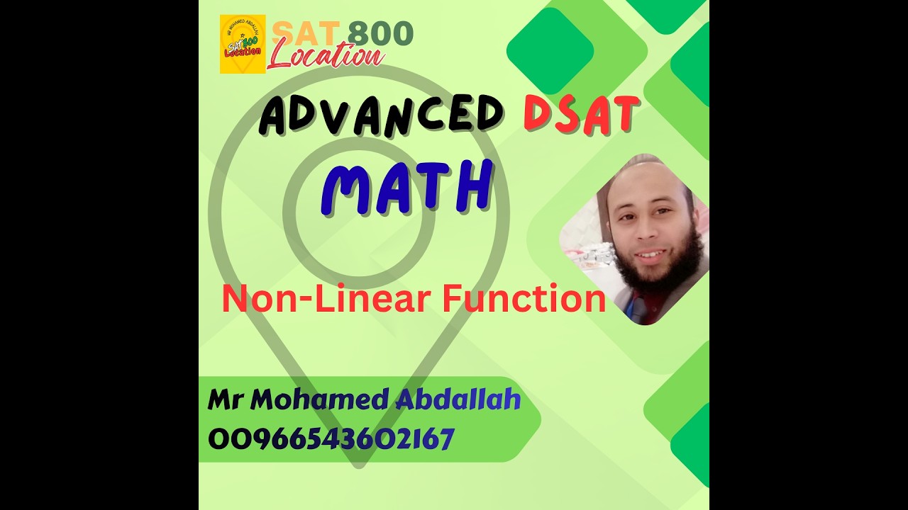 Mohamed Riad Math Non-Linear functions - Advanced Math (Part 1)-Mr Mohamed Abdallah - YouTube