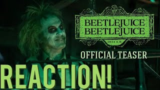 YEP, HE’S BACK!!🧟‍♂️Beetlejuice, Beetlejuice Official Teaser | Reaction🔥