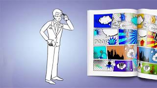 European Man - Businessman Character - Doodle Whiteboard Animation - Preview