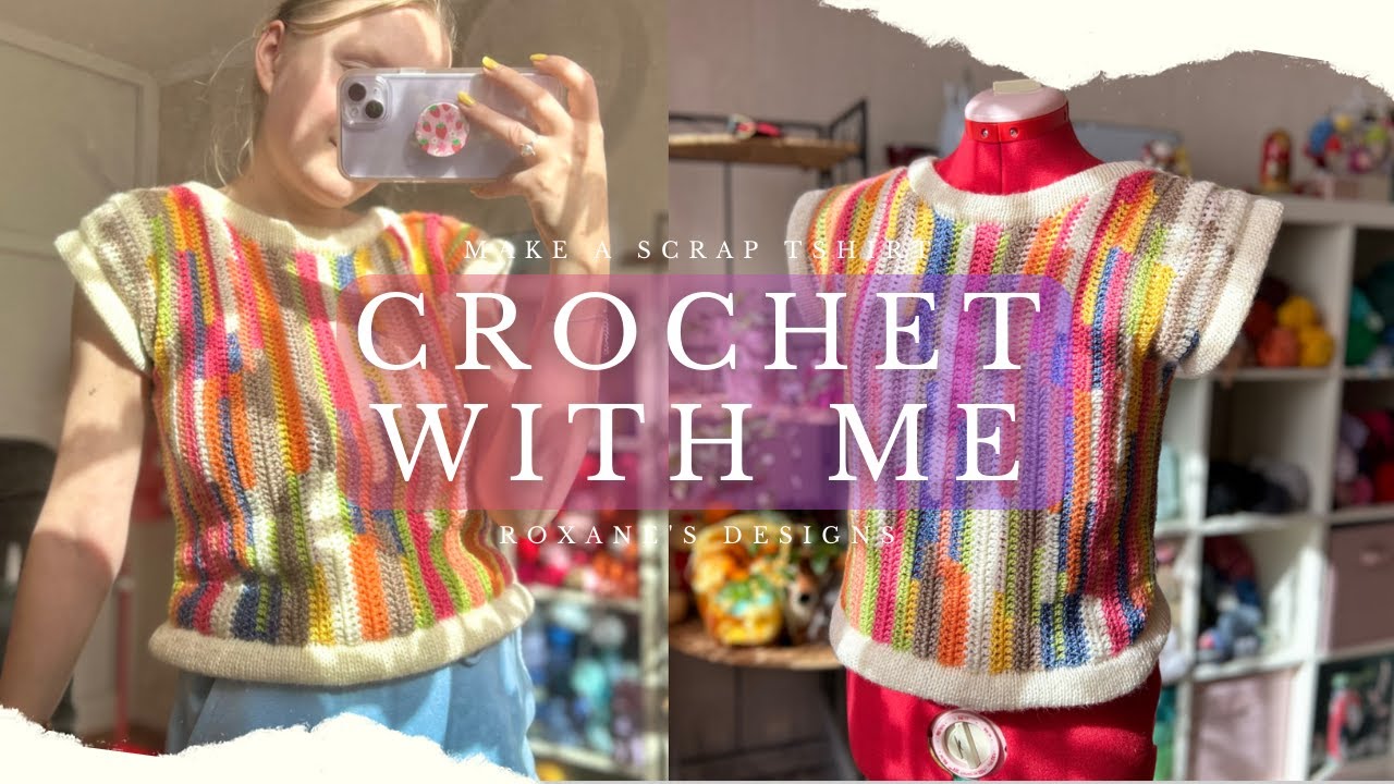 I made a scrap tshirt from old yarn ! How I made a scrap tshirt
