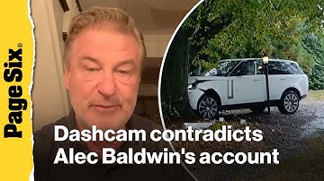 See moment Alec Baldwin slammed into tree head-on shown in dramatic dashcam video