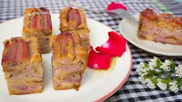 LÀM BÁNH CHUỐI NƯỚNG NƯỚC CỐT DỪA ĐỎ ĐẸP THƠM NGON TẠI NHÀ - CKK