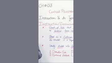 PGC lectures-Inter Part 1-KPK Board-Computer-Chapter 3 - Instruction