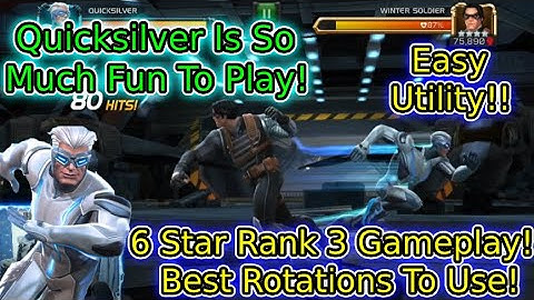 6 Star Rank 3 Quicksilver Gameplay! All Abilities Explained! He Is So Useful And So Powerful!