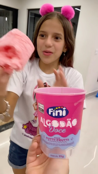 Algodão doce de FINI. Vocês já comeram? #shorts