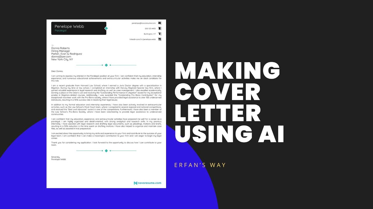 cover letter using ai free