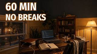 Late Night Coding Focus Music — West Village Brownstone Study | 60 Min, No Breaks