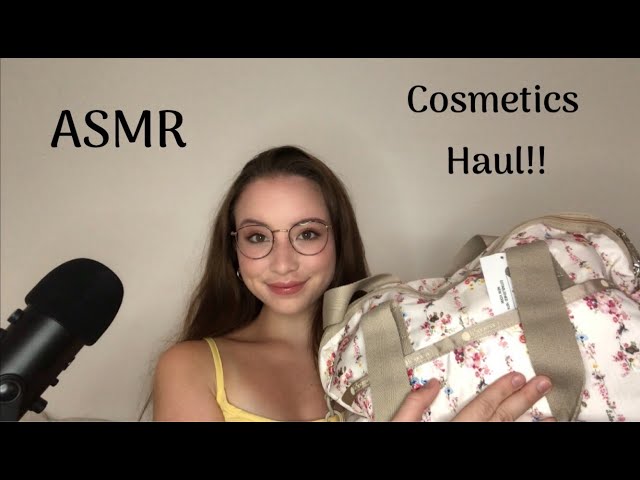 (ASMR) Cosmetics Haul (Makeup, Skincare, Tapping)