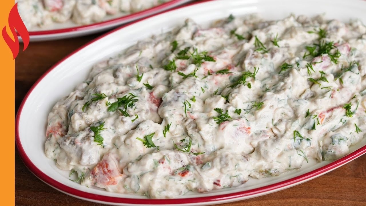 Labneli Köz Patlıcan Salatası Tarifi | Nasıl Yapılır? Labneli Köz Patlıcan Salatası Tarifi | Nasıl Yapılır?