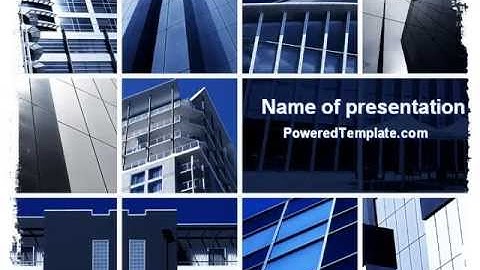 Civil Engineering PowerPoint Template by PoweredTemplate.com