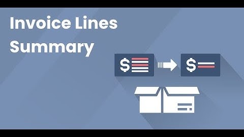 Odoo Apps - Invoice Lines Summary | Odoo 15