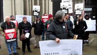 Hey Verizon Pay Your Fair Share Press Conference Buffalo NY - 2 16 12
