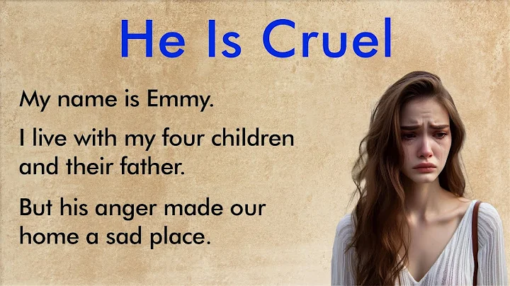 He Is Cruel… But I Stayed for Them ✅ Heartbreaking English Story for Beginners (A1–A2 Level) ✅