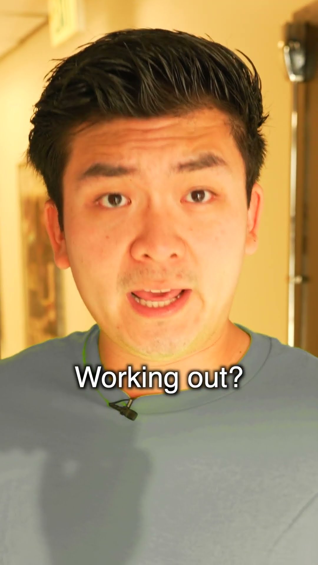 When people take photos in the gym
