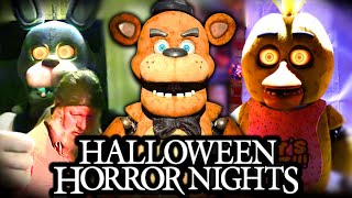 Fnaf Halloween Horror Nights Vlog - Haunted House, Real Life Pizzeria, Merch Haul, More
