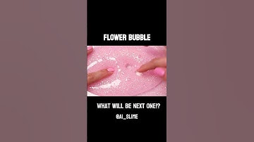 Flower Bubble  #slimeasmr #satisfying #relaxing #asmr #aiart #slime #pink #flower #bubble #pop
