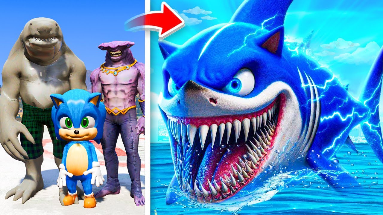 СОНИКТЫ АКУЛАЛАР ОТБАСЫ АСЫРАП АЛДЫ (GTA V)